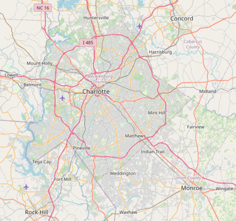 Charlotte Map